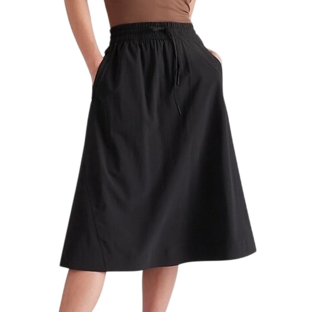 Athleta Arrival Skirt Black Style 586857 Women's Size 20 New With Tags